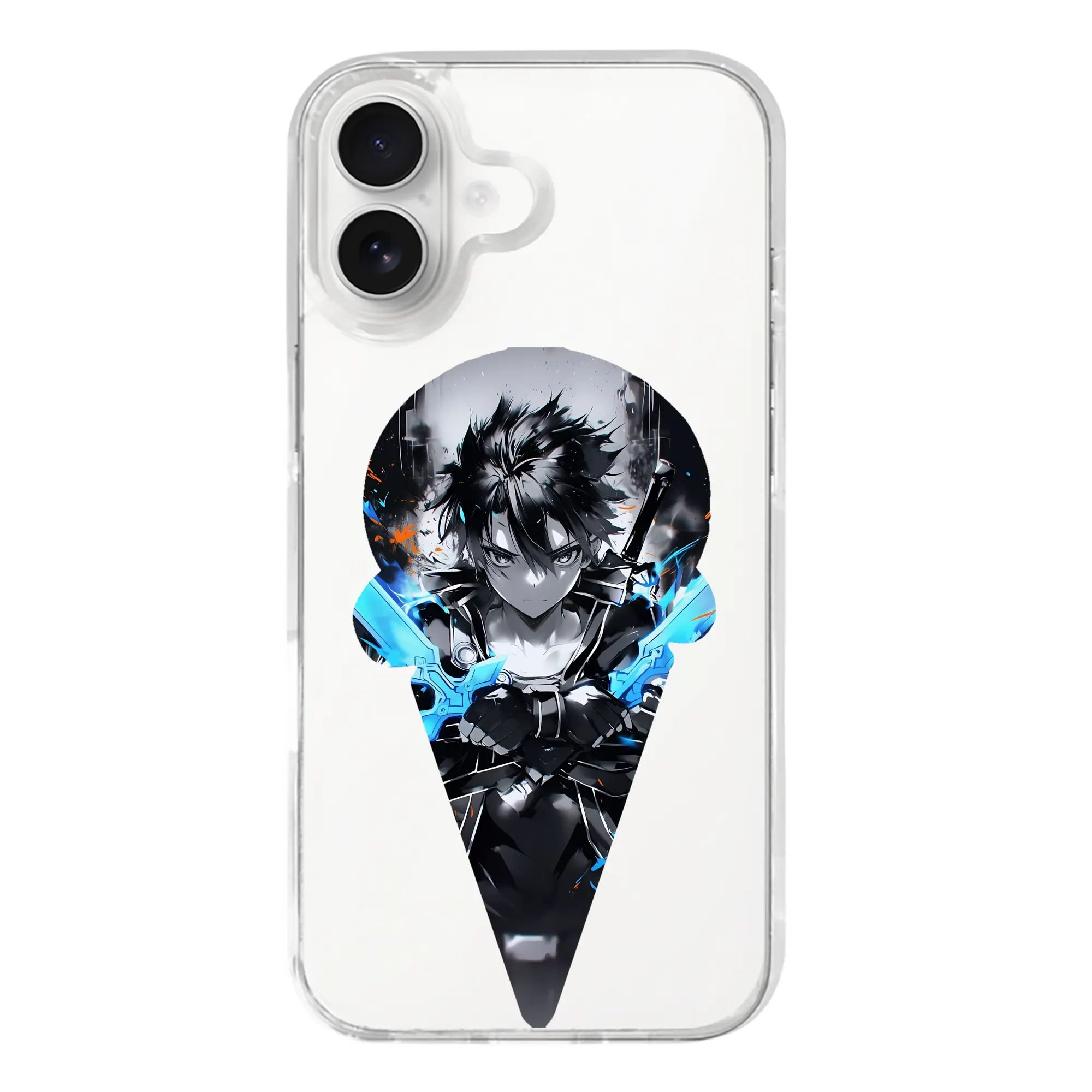 ソードアートオンライン グッズ キリト - iPhone 17シリーズ 透明スマホケース – 薄型・耐衝撃・精密フィット保護カバー